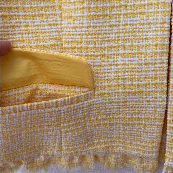 Yellow Tweed Jacket / Blazer - Picture 5 of 6
